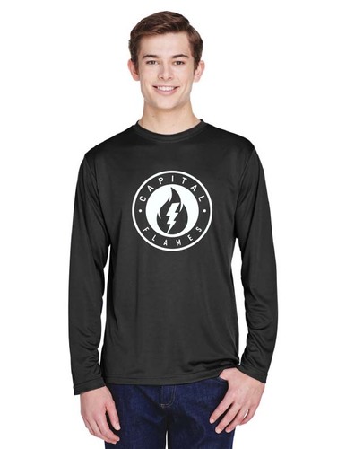 Capital Flames-Team 365 Men's Zone Performance Long-Sleeve T-Shirt